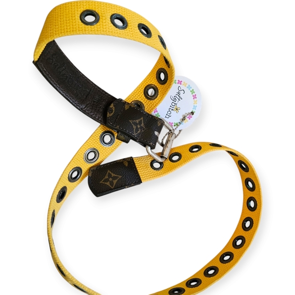 Upcycled Louis Vuitton Yellow Belt - Picture 2 of 6